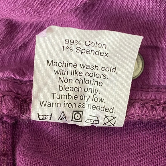 J Crew Purple Denim Toothpick Ankle Skinny Leg Jeans Women’s size 29 Low Rise - Picture 7 of 7